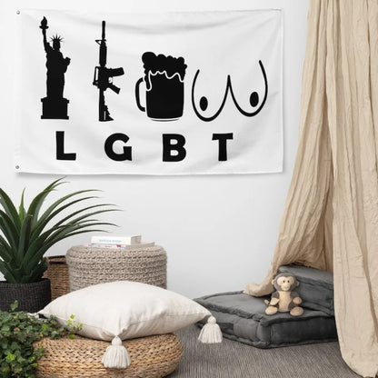 Funny American Liberty Flag