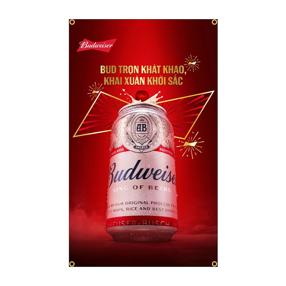 B-Budweisers Bud Racing Car Flag
