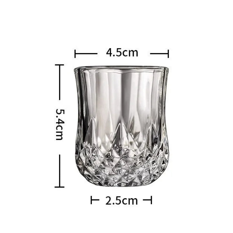 6Pcs Whiskey Glass Shot Cup