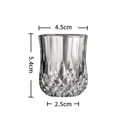 6Pcs Whiskey Glass Shot Cup