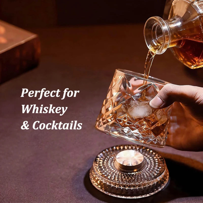 Rotate Whiskey Glasses