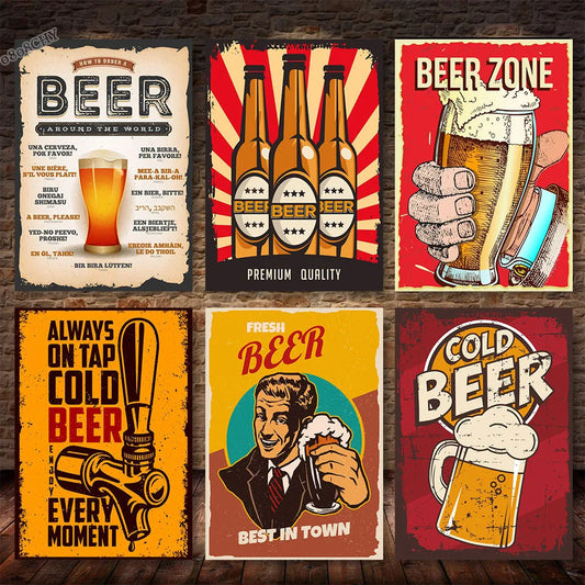 Vintage Beer Wall Art
