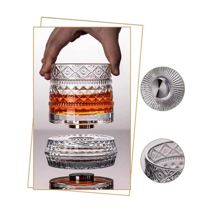 Rotating Whiskey Glass