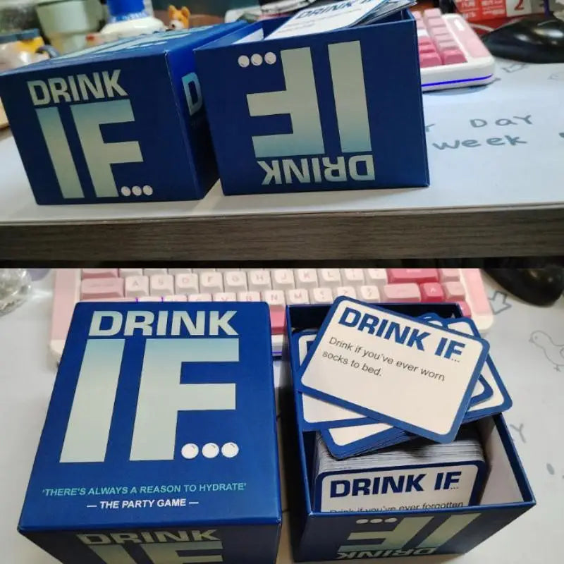 Drink IF... Hilarious Adult Drinking Game Card