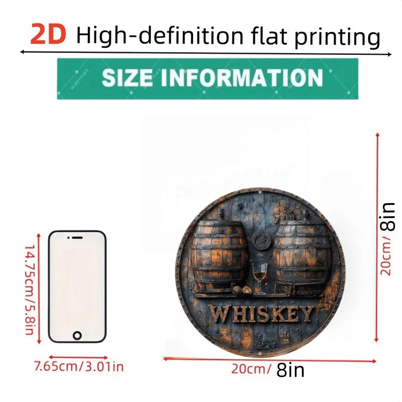 Retro Whisky Barrel Sign