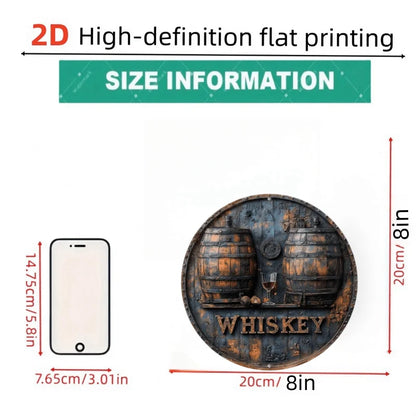 Retro Whisky Barrel Sign