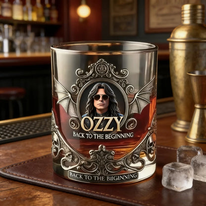 Ozzy Osbourne Rock Music Themed Whiskey Glass Barware Ideal Gift for Cocktail Lovers Fans' Choice for All Occasions
