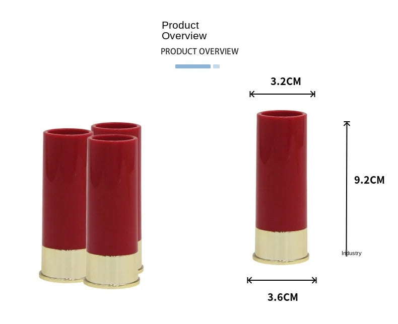 12 Gauge Shell Shotgun Shot Glasses