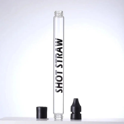 Glasses Shot Straw Reusable Food-Grade Drinking Straws Whiskey Transparent for All Standard Bottles, Tumbler