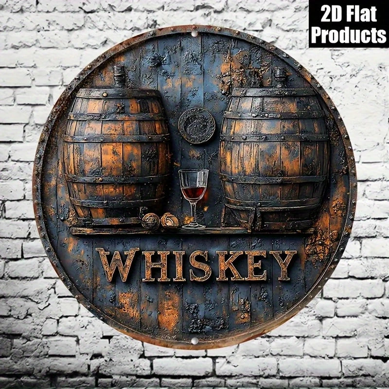 Retro Whisky Barrel Sign
