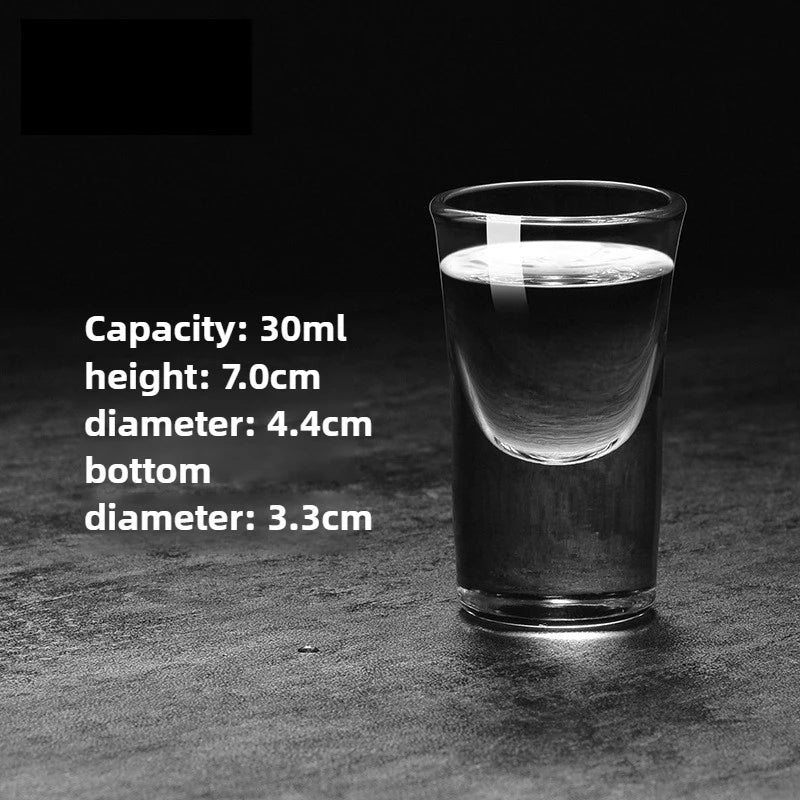 Shot Glasses 6pcs Shot Glass Set 1oz/30ml Shot Glass Holder Heavy Base for Whisky Tequila 6 Shot Glass Serving Tray (6pcs)