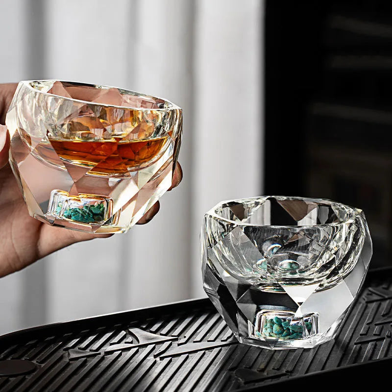 Shot Glasses Diamond Crystal Glass