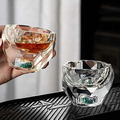 Shot Glasses Diamond Crystal Glass