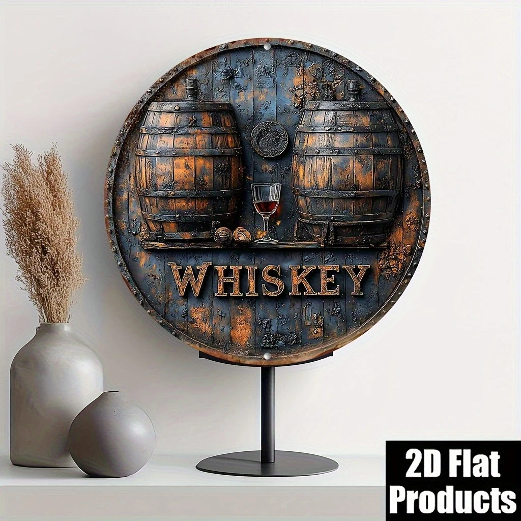 Retro Whisky Barrel Sign