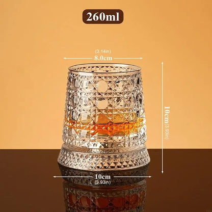 Elegant Rotating Whiskey Glass