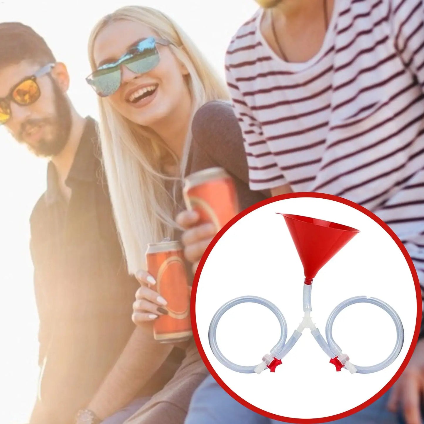 Single/Double Head Beer Funnel
