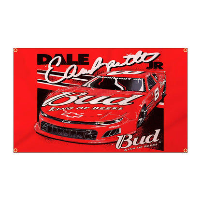 B-Budweisers Bud Racing Car Flag