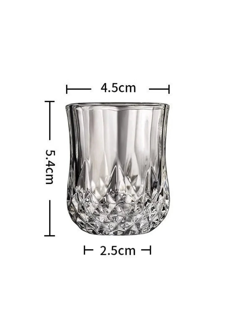 6Pcs Whiskey Glass Shot Cup