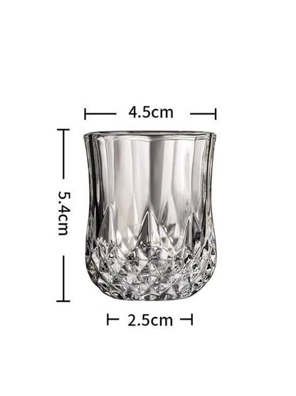 6Pcs Whiskey Glass Shot Cup