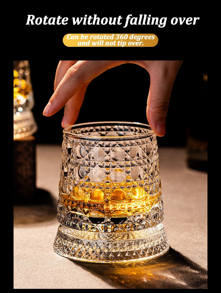 Rotate Whiskey Glasses
