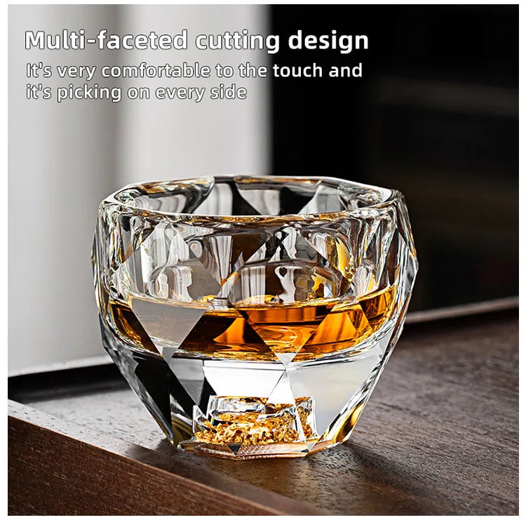 Shot Glasses Diamond Crystal Glass